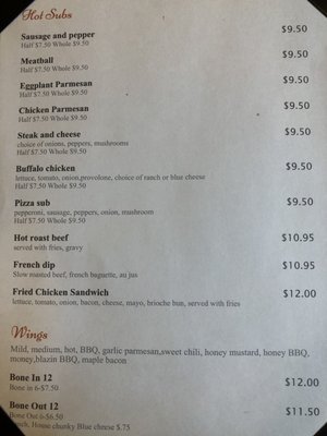 Menu photo 2 Potsdam Little Italy Potsdam, NY