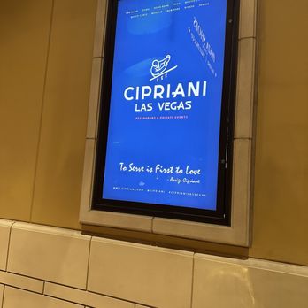 Cipriani - What a joke.  Cipriani Vegas does not accommodate this. - Italian Near Me - Las Vegas, Nevada