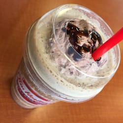 Tim Hortons - Iced mocha latte... Way too sweet and tasted like they used tap water for the ice blend that left a metallic aftertaste. Blech.