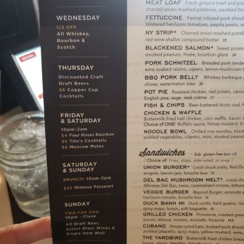 Union Public House - Daily specials - American Near Me - Tucson, Arizona Union Public House - Daily specials - American Near Me - Tucson, Arizona