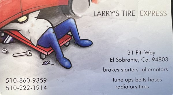 Larry's Tire Express on Yelp