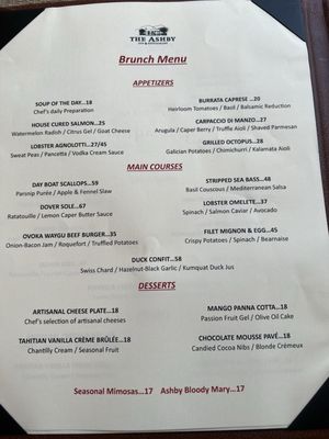 Menu photo 6 Ashby Inn & Restaurant Paris, VA