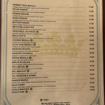 Taj Indian Restaurant - Menu - Indian Near Me - Macon, Georgia