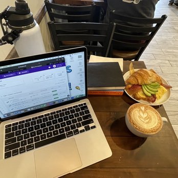 Toasted - Breakfast croissant, eggs, bacon, avocado and cheese. - Coffee & Tea Near Me - Riverside, California Toasted - Breakfast croissant, eggs, bacon, avocado and cheese. - Coffee & Tea Near Me - Riverside, California