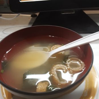 Genki Sushi - Miso soup. - Sushi Bars Near Me - Kapolei, Hawaii Genki Sushi - Miso soup. - Sushi Bars Near Me - Kapolei, Hawaii