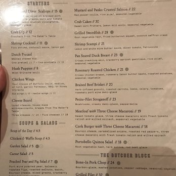 Cork Factory Hotel - Menu for dinner! - Hotels Near Me - Lancaster, Pennsylvania