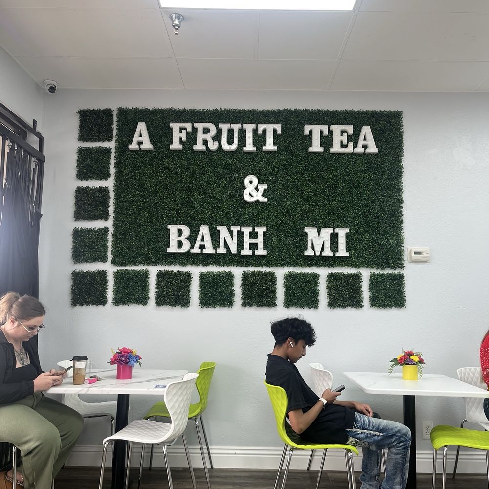 A Fruit Tea - Banh Mi - Inside fresh and clean - Bubble Tea Near Me - Bakersfield, California