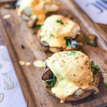 Eggstatic - Mushroom and spinach eggs benedict - Breakfast & Brunch Near Me - Toronto, Ontario Eggstatic - Mushroom and spinach eggs benedict - Breakfast & Brunch Near Me - Toronto, Ontario