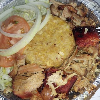 La Plazita Del Mofongo - Pork Shoulder mofongo, and it was great! My coworker got the Mofongonza and almost went into a food coma - Puerto Rican Near Me - Manchester, Connecticut