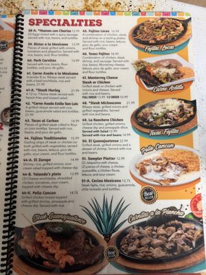 Menu photo 6 El Campesino Mexican Moss Point, MS
