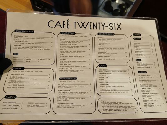 Menu photo 6 Café 26 Boston, MA