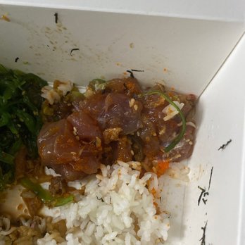Hokee Poke - As you can see the tuna doesn't look right (and it didn't taste any better) - Seafood Near Me - Elk Grove, California Hokee Poke - As you can see the tuna doesn't look right (and it didn't taste any better) - Seafood Near Me - Elk Grove, California