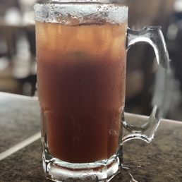 Came with a like and signature seasoning on the rim but I already too the first drink before snapping a picture lol Came with a like and signature seasoning on the rim but I already too the first drink before snapping a picture lol