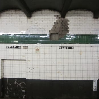 MTA - W 4th St Subway Station - Vintage tiles, or lack thereof - Metro Stations Near Me - New York, New York MTA - W 4th St Subway Station - Vintage tiles, or lack thereof - Metro Stations Near Me - New York, New York