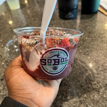 SoBoL - This is the Classic Açaí Bowl and I added on extra almonds, coconut & cocoa nibs. I removed bananas. - Acai Bowls Near Me - Boca Raton, Florida