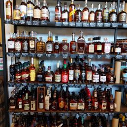 The bourbon selection