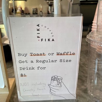Fika Fika Coffee - Daily special. - Coffee & Tea Near Me - Pasadena, California Fika Fika Coffee - Daily special. - Coffee & Tea Near Me - Pasadena, California