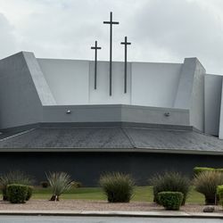 Central Christian Church - Mesa - North of University, South of Brown on the East side.  Central Christian Church on rainy day in 11/25