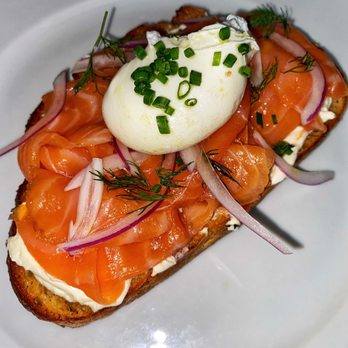 Café Riggs - Salmon toast with egg! So good - Breakfast & Brunch Near Me - Washington, DC, District of Columbia Café Riggs - Salmon toast with egg! So good - Breakfast & Brunch Near Me - Washington, DC, District of Columbia