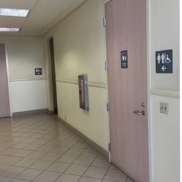 The bathroom area in the aquatic room next to the multipurpose room. The bathroom area in the aquatic room next to the multipurpose room.