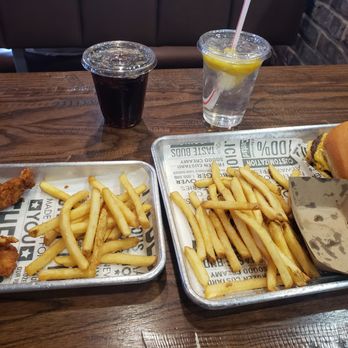 Cheeseburger Bobby's - This is what $22 covers at Cheeseburger Bobby's. A kids meal and a single bacon Cheeseburger meal. - Burgers Near Me - Woodstock, Georgia Cheeseburger Bobby's - This is what $22 covers at Cheeseburger Bobby's. A kids meal and a single bacon Cheeseburger meal. - Burgers Near Me - Woodstock, Georgia