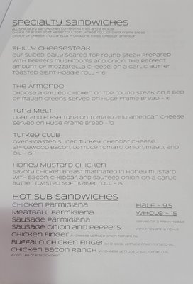 Menu photo 3 The Cafe Bella Luna Brewerton, NY Menu photo 3 The Cafe Bella Luna Brewerton, NY