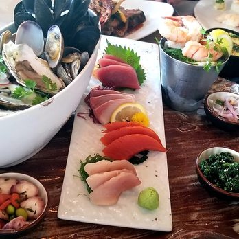 Miku - Waterfront Platter + Sashimi platter - Japanese Near Me - Vancouver, British Columbia