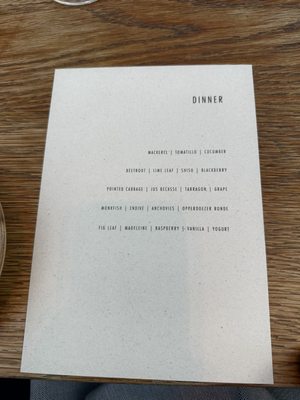 Menu photo 8 De Kas Amsterdam, NH