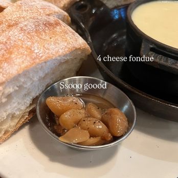 Prime Cut Cafe - Four cheese fondue appetizer - Steakhouses Near Me - Orange, California Prime Cut Cafe - Four cheese fondue appetizer - Steakhouses Near Me - Orange, California