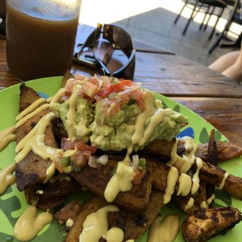 Moku Roots - Loaded Fries - Vegan Near Me - Kula, Hawaii Moku Roots - Loaded Fries - Vegan Near Me - Kula, Hawaii