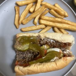Party Pizza - Cheesesteak and French Fries