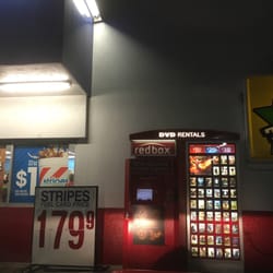 Exxon -Stripes - Convenience of renting a movie at the gas station