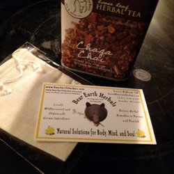 Bear Earth Herbals - The Chaga Chai (with wild Michigan mushrooms) is flavorful, comforting, delicious and non-caffeinated. So good and good for you!