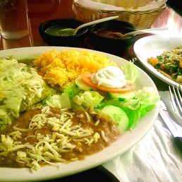 Chicken Enchiladas Verde, and an al pastor taco. Didnt even touch the taco. Enchiladas are huge! Chicken Enchiladas Verde, and an al pastor taco. Didnt even touch the taco. Enchiladas are huge!
