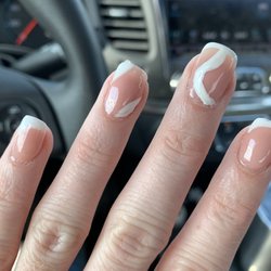 Lovely Nails - Ring finger you can see where dip isn't applied and only paint is.