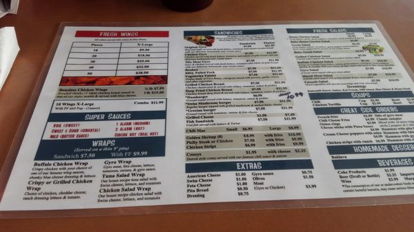 Menu photo 2 Wings Station Swanton, OH