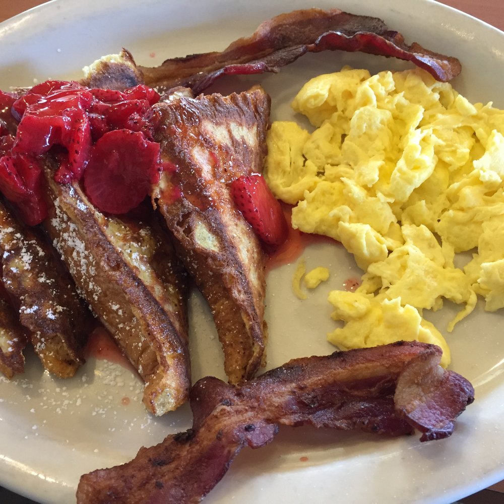 French toast, bacon & eggs Yelp