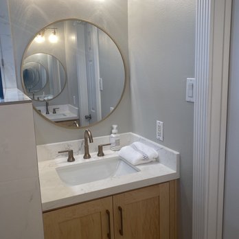 Big Willow Remodeling - a bathroom sink and mirror - General Contractors Near Me - Cypress, Texas Big Willow Remodeling - a bathroom sink and mirror - General Contractors Near Me - Cypress, Texas