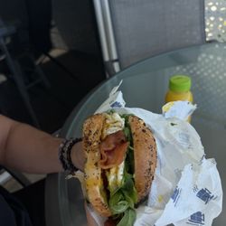 Morning Joint - The Fat Albert on an Everything Bagel.