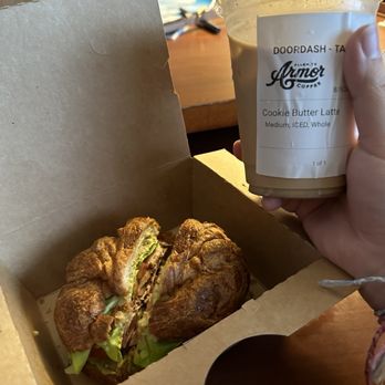 Armor Coffee - Turkey bacon avocado sandwich w croissant bread! - Coffee & Tea Near Me - Allen, Texas