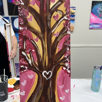 Painting with a Twist - "Love tree" - Art Classes Near Me - Ponte Vedra, Florida Painting with a Twist - "Love tree" - Art Classes Near Me - Ponte Vedra, Florida