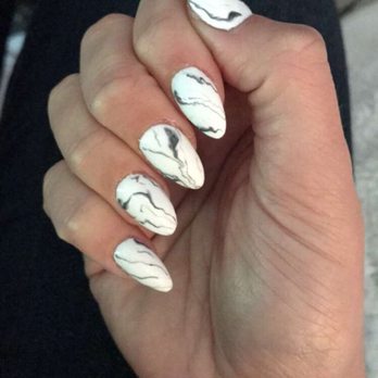 Lucky V Salon - Definitely got inspired by the marble nails on here and had so get them! Jason's nail art is on point! - Nail Salons Near Me - Martinez, California