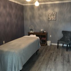 Healing Blue Bottle - Massage Room