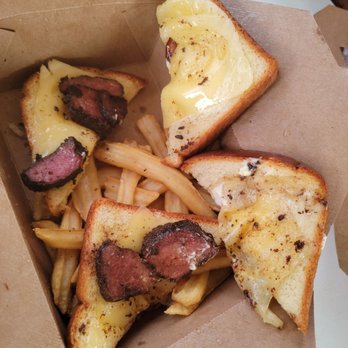 Denny's - Supposed to be their new big dipper melt I don't know what it is, it's not pot roast, - Diners Near Me - Marina, California Denny's - Supposed to be their new big dipper melt I don't know what it is, it's not pot roast, - Diners Near Me - Marina, California