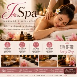 J Spa - J Spa Your relaxation starts at J Spa. Enjoy a soothing massage designed to ease tired muscles, reduce stress, and improve your overall well