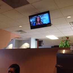 Flat screen TV's at pedicure stations