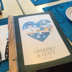 Grekiskt och Gott - Uppdaterad meny och ett smakprov på den härliga blå interiören