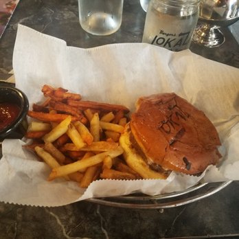 LoKal - Frita By Kush Burger with Fifty/Fifty fries - Burgers Near Me - Miami, Florida