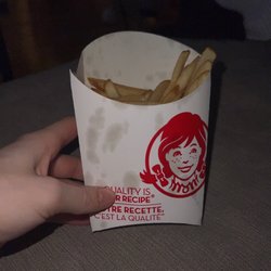 Wendy's - Large fry with nothing eaten yet