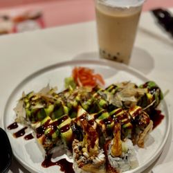With U Sushi Place - Dragon roll.